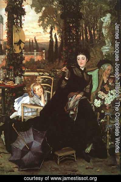 James Jacques Joseph Tissot - Une Veuve (A Widow) 1868