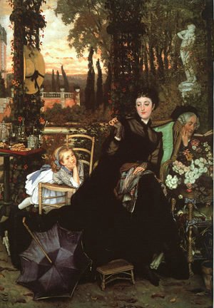 James Jacques Joseph Tissot - Une Veuve (A Widow) 1868