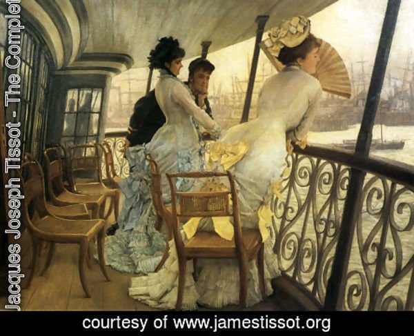 James Jacques Joseph Tissot - The Gallery of H.M.S. 'Calcutta' (Portsmouth)