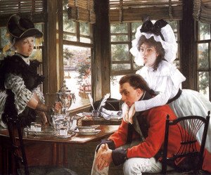 James Jacques Joseph Tissot - Bad News (or The Parting)