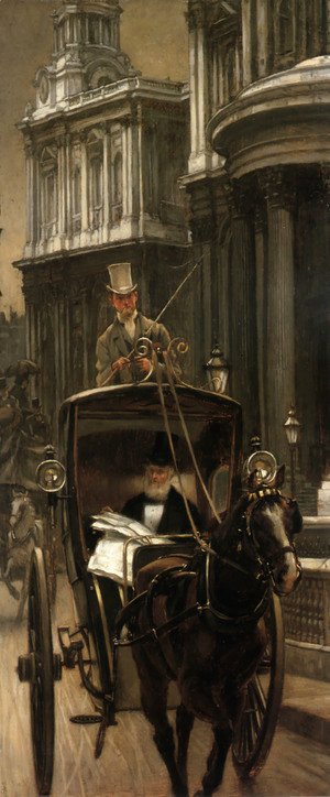 James Jacques Joseph Tissot - Going to Business (or Going to the City)