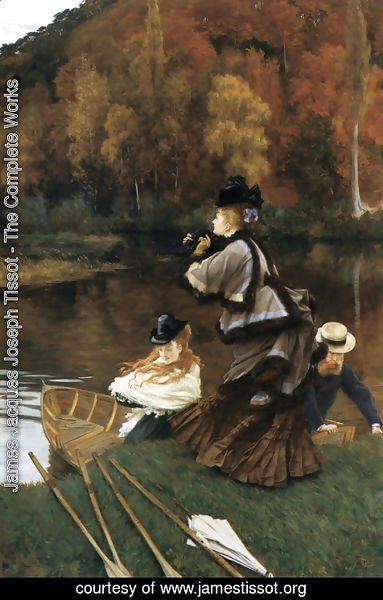 James Jacques Joseph Tissot - Autumn on the Thames (or Nuneham Courtney)