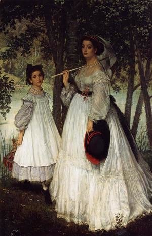 James Jacques Joseph Tissot - The Two Sisters; Portrait