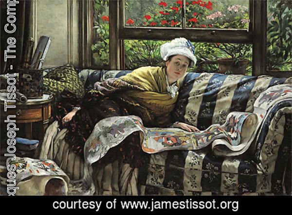 James Jacques Joseph Tissot - The Japanese Scroll