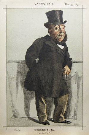Caricature of William Henry Gregory