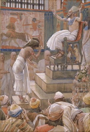 James Jacques Joseph Tissot - Joseph and His Brethren Welcomed by Pharaoh