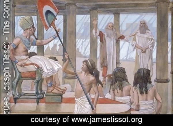 James Jacques Joseph Tissot - Moses Speaks to Pharaoh
