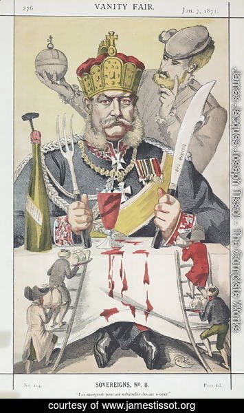 James Jacques Joseph Tissot - Sovereigns No.80 Caricature of The King of Prussi