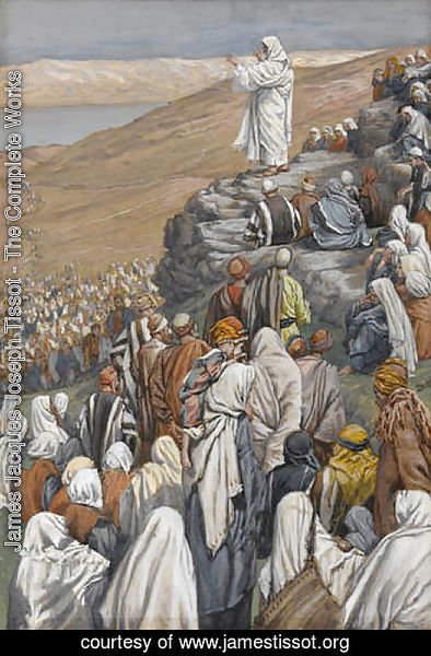 James Jacques Joseph Tissot - The Sermon on the Mount, illustration for 'The Life of Christ'