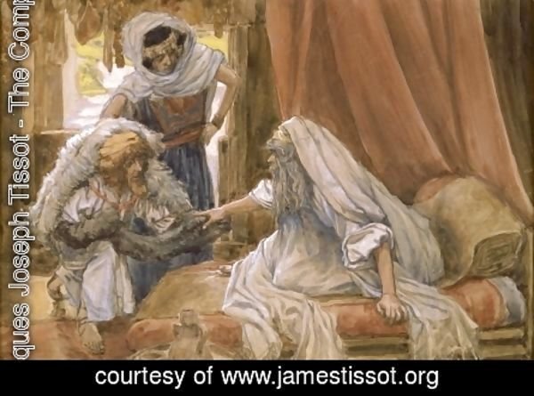 James Jacques Joseph Tissot - Jacob Deceives Isaac