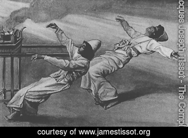James Jacques Joseph Tissot - Nadab and Abihu are killed in the Tabernacle, Leviticus