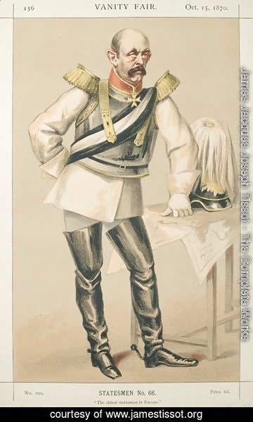 James Jacques Joseph Tissot - Statesmen No.660 Caricature of Count von Bismarck Schoenausen