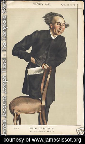 James Jacques Joseph Tissot - Caricature of Charles Voysey