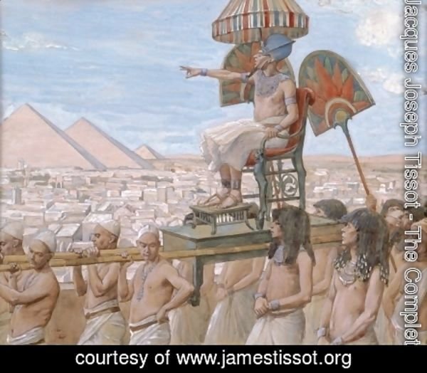 James Jacques Joseph Tissot - Pharaoh Notes the Importance of the Jewish People