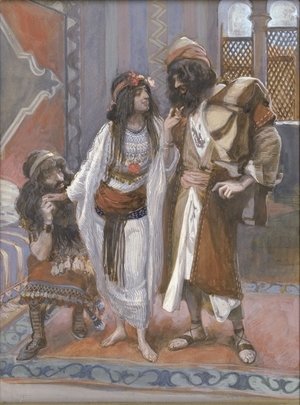 James Jacques Joseph Tissot - The Harlot of Jericho and the Two Spies