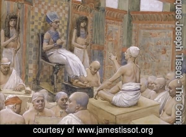 James Jacques Joseph Tissot - Joseph Interprets Pharaoh's Dream