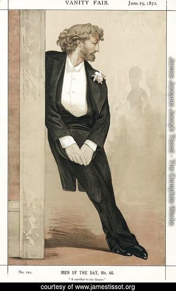 Caricature of Frederic Leighton