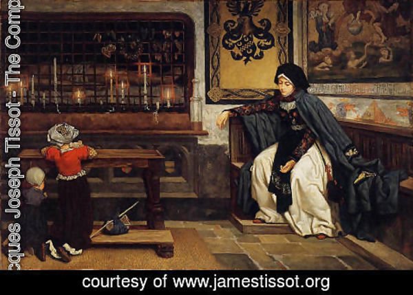 James Jacques Joseph Tissot - Marguerite In Church