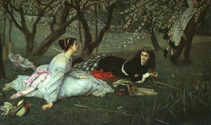 James Jacques Joseph Tissot - Le Printemps (Spring) 1865