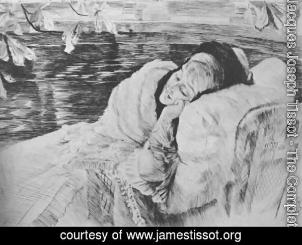 James Jacques Joseph Tissot - Une Convalescente (A Convalescent)