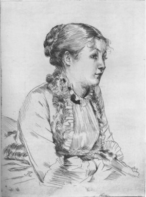 James Jacques Joseph Tissot - Portrait de femme (Portrait of a Woman)