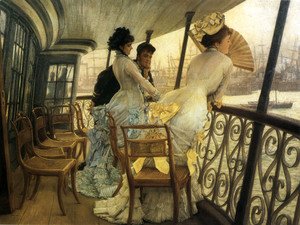 James Jacques Joseph Tissot - The Gallery of H.M.S. 'Calcutta' (Portsmouth)