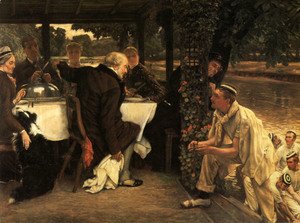 James Jacques Joseph Tissot - The Prodigal Son in Modern Life: The Fatted Calf