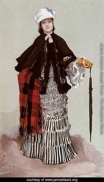 A Lady in a black and white Dress (or Study for The Return from the Boating Trip)