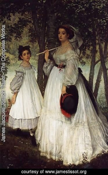 James Jacques Joseph Tissot - The Two Sisters; Portrait
