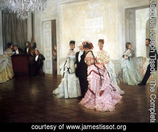 James Jacques Joseph Tissot Too Early Painting Reproduction ...