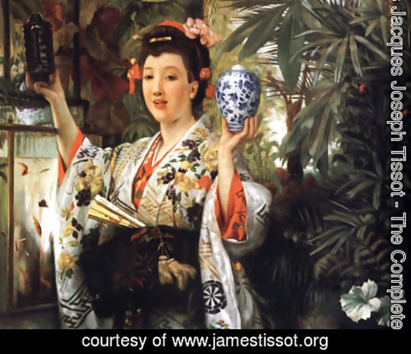 James Jacques Joseph Tissot - The Japanese Vase