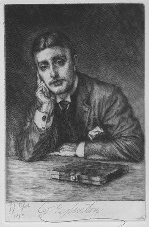James Jacques Joseph Tissot - Frontispiece Etching Portrait William Eglinton Twixt Two Worlds