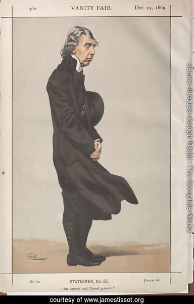 Statesmen No.380 Caricature of Archibald Campbell Tait, Archbishop of Canterbury