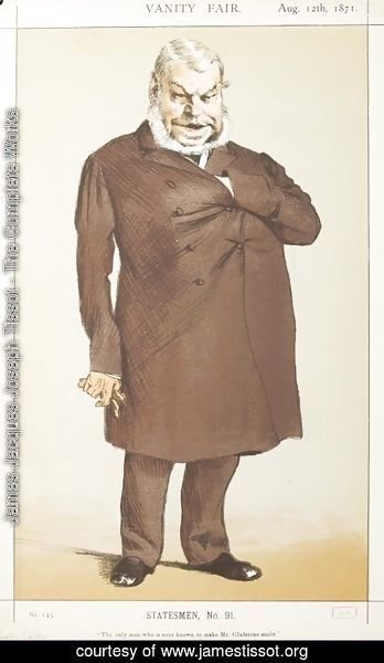James Jacques Joseph Tissot - Statesmen No.910 Caricature of Mr John Locke M.P.