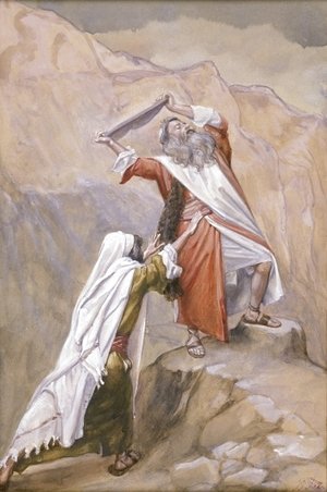 Moses Destroys the Tables of the Ten Commandments