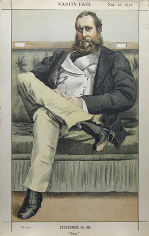James Jacques Joseph Tissot - Caricature of Lionel Dawson Damer M.P.