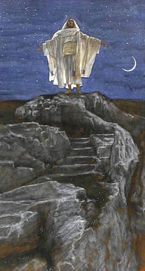 Jesus Goes Up Alone onto a Mountain to Pray