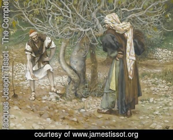 James Jacques Joseph Tissot - The Vine Dresser and the Fig Tree (Le vigneron et le figuier)