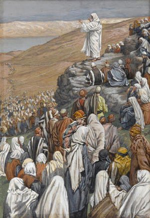 James Jacques Joseph Tissot - The Sermon on the Mount, illustration for 'The Life of Christ'