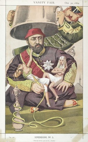 James Jacques Joseph Tissot - Sovereigns No.50 Caricature of Sultan Abdul Aziz of Turkey