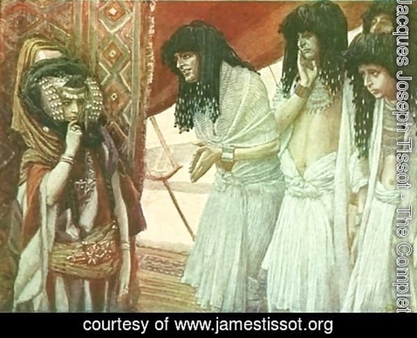 James Jacques Joseph Tissot - The Egyptians Admire Sarai's Beauty