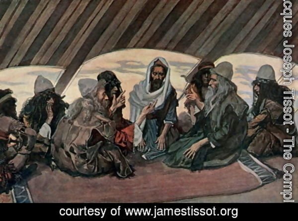 James Jacques Joseph Tissot - Jethro and Moses, as in Exodus 18