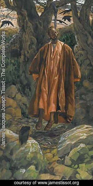 James Jacques Joseph Tissot - Judas Hangs Himself, illustration for 'The Life of Christ'