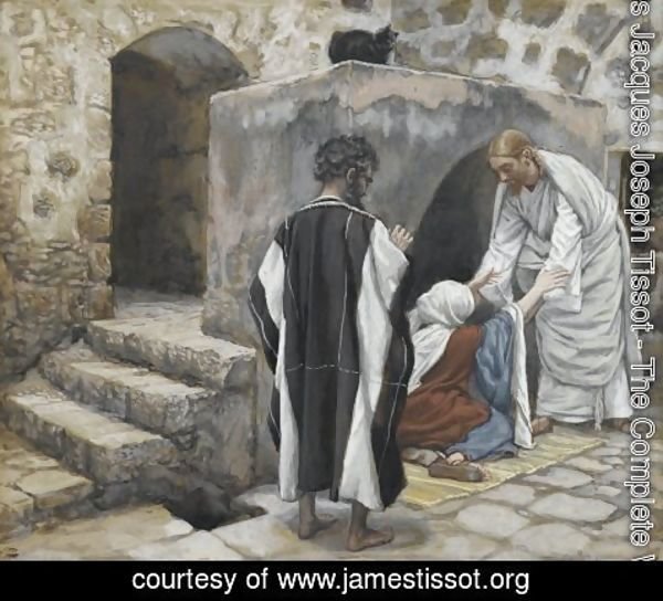James Jacques Joseph Tissot - The Healing of Peter's Mother-in-law (La guerison de la belle-mere de Pierre