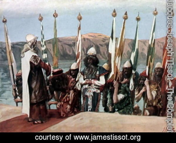 James Jacques Joseph Tissot - Moses Blesses Joshua Before the High Priest