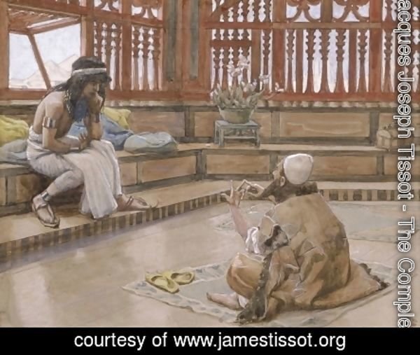 James Jacques Joseph Tissot - Joseph Converses With Judah, His Brother