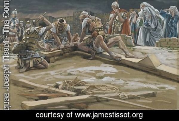 James Jacques Joseph Tissot - The First Nail (Le premier clou)