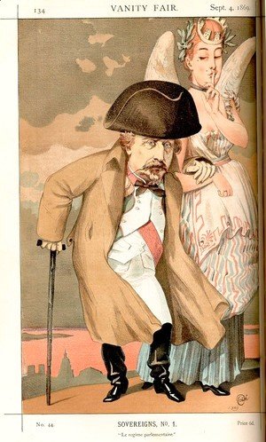 James Jacques Joseph Tissot - Sovereigns No.10 Caricature of Napoleon III