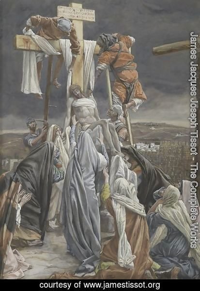 James Jacques Joseph Tissot - The Descent from the Cross, illustration for 'The Life of Christ'