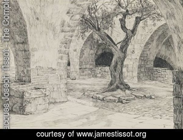 James Jacques Joseph Tissot - Out-building of the Armenian Convent, Jerusalem, illustration from 'The Life of Our Lord Jesus Christ'